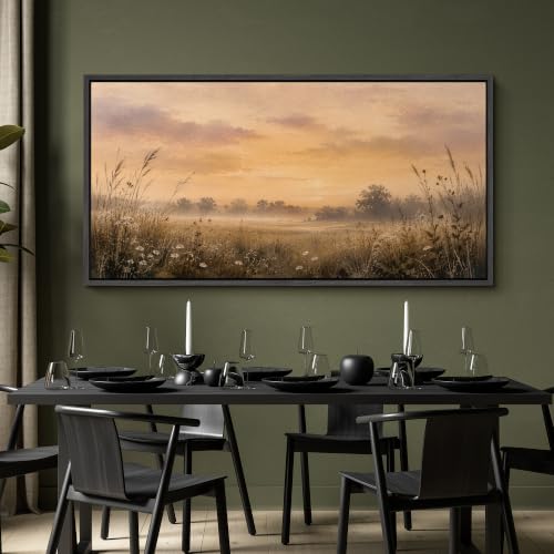 Image of MUDECOR Extra Large Framed Canvas Print Wall Art Meadow for Living Room