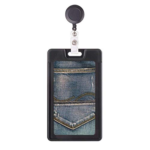 Pochette en denim rétractable pour badge pour ne plus perdre votre carte