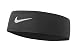 Nike Solid Fury Headband (One Size Fits Most, Black/White)