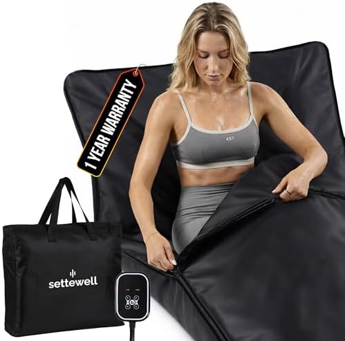 Infrared Sauna Blanket | XL Size Fits 6'5" | Low EMF Sauna Blanke...