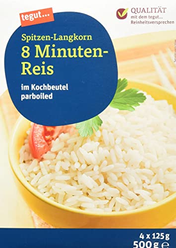 tegut... Parboiled Spitzen-Langkorn 8 Minuten-Reis im Kochbeutel,...