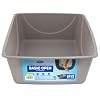 Petmate Open Cat Litter Box, Blue Mesa/Mouse Grey,M (Pack of 1), Made in USA