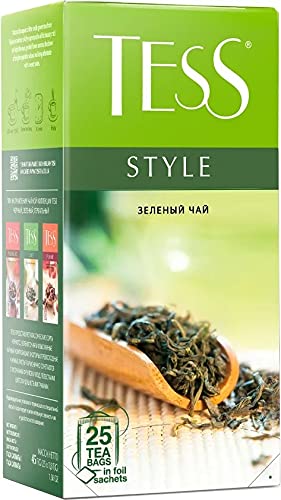 Tess Style Green Tea Saturated, But Light Taste, Airy Floral Aroma, Infusion Of Light Jade Color And Long, With Notes Of Sweetness, Aftertaste 25 Pcs