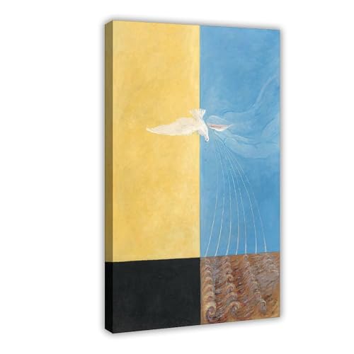 The Dove No. 4 Hilma Af Klint impression sur toile decoration murale moderne WCYB 40,6