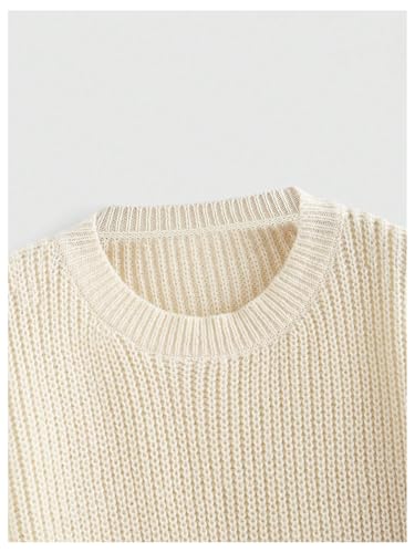 Image of SHENHE Women's Oversized Embroidered Mushroom Sweater Crewneck Chunky Knit Sweater Pullover