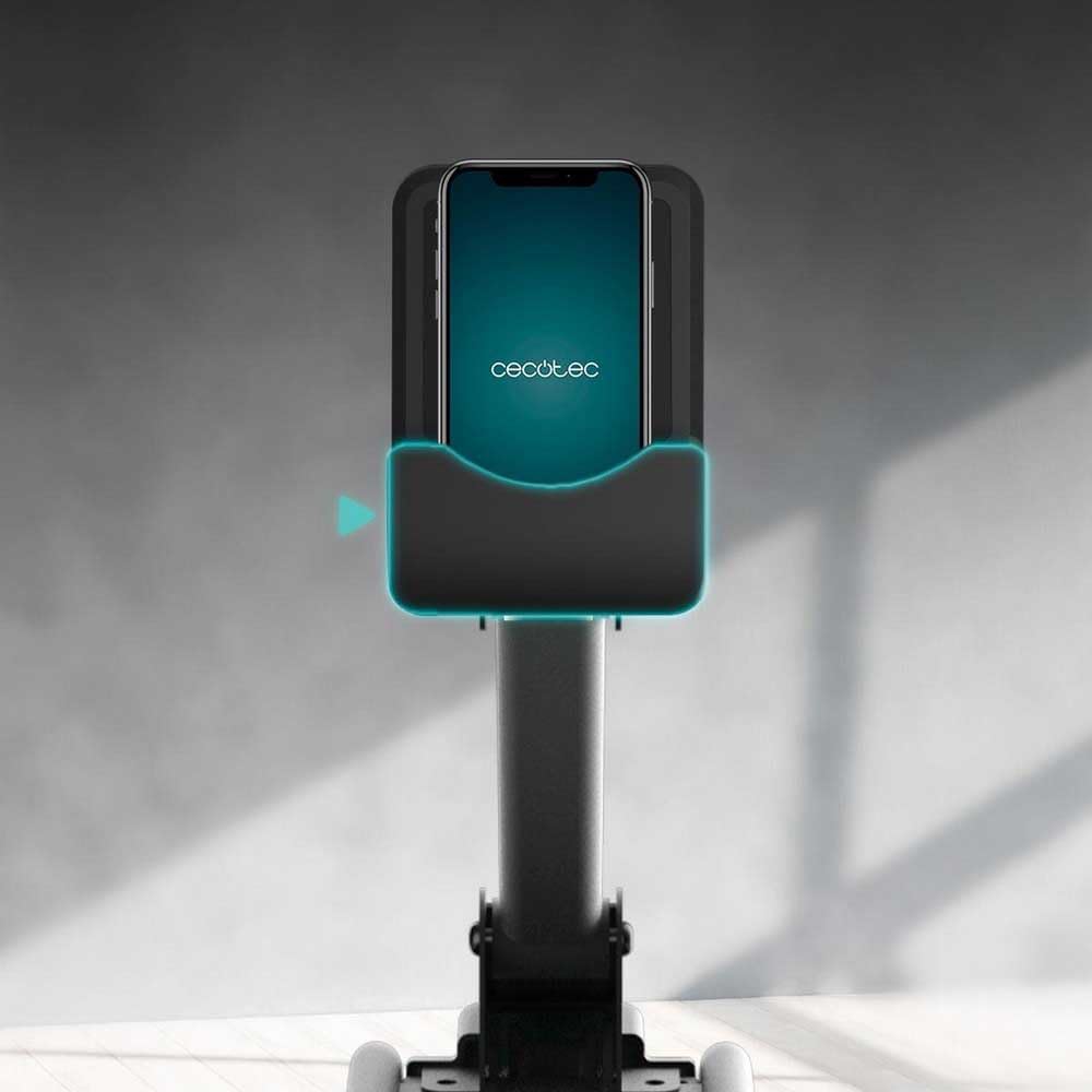 Cecotec Remos de agua Drumfit Rower Neptuno Remo de resistencia de agua con tanque de 11 y 13 litros. Sillín ajustable horizontalmente. APP, Pantalla LCD. Soporte para dispositivos.