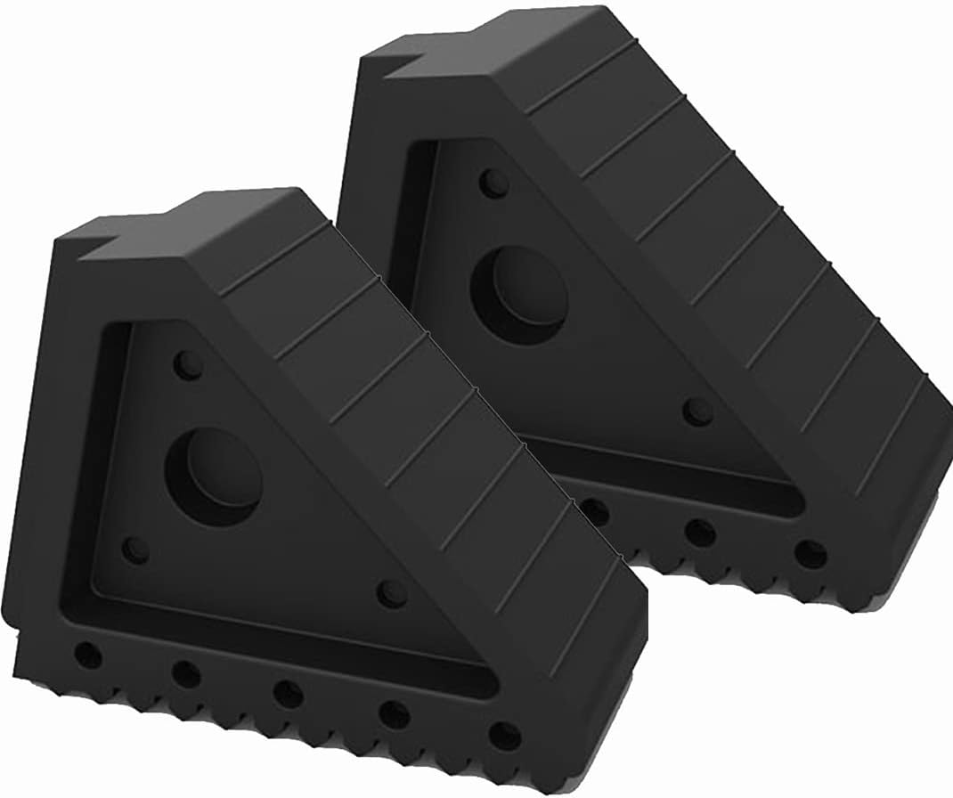 Buy BESEA 2PCS Wheel Chocks Heavy Duty Rubber Wheel Chocks Solid