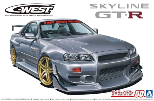 BNR34 Skyline GT-R 2002 AOSHIMA idée cadeau idéale pour passionné de tuning japonais 1/24
