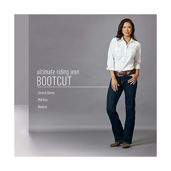 Wrangler-Womens-Q-Baby-Mid-Rise-Boot-Cut-Ultimate-Riding-Jean Wrangler Women's Q-Baby Mid Rise Boot Cut Ultimate Riding Jean, Dark Dynasty, 11-32