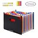 Produktbild Qutaway Expanding File Folder Portable A4 Dokumente Aufbewahrungsbeutel Plastik Business Paperwork File Organizer, Rainbow, Self Stand, Large Capacity, 24 Taschen