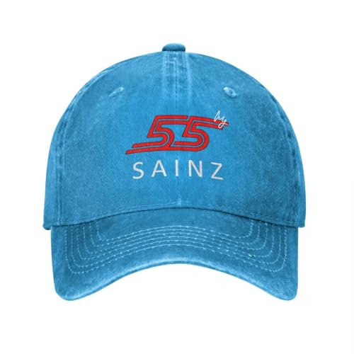 YERTYIJH Clásico Carlos Sainz Jr F1 Signature Graphic - Gorra de béisbol Oscura Gorra de béisbol Rave Gorra de Lujo Sombreros de Mujer Retrot para Hombre