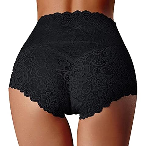 WILLBEST High Leg Cotton Lace Knickers Set Cover