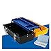 Liudan Werkzeugkasten Multi-Layer-Kunststoff-Werkzeugkasten Organizer Mehrzweckbehälter und tragbare Grifflagerkoffer for Reparatur-Hardware-Kosmetik Werkzeugkoffer (Size : 17inch-2layer)