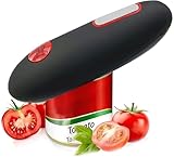 Ouvre-boîte électrique, ouvre-bouteille à bord lisse, ouvre-boîte automatique à une seule touche mains libres pour restaurant, cuisine et personnes âgées, arthrite