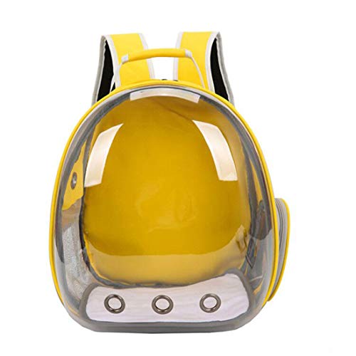 Mochila para transporte de cães para animais de estimação, bolsa de viagem portátil e transparente c