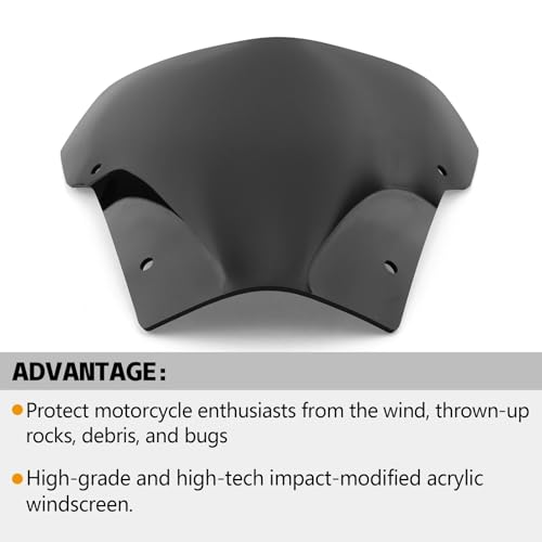 Visière pare-brise Yamaha XT660 R déflecteur de vent aérodynamique et anti-vibrations - 4