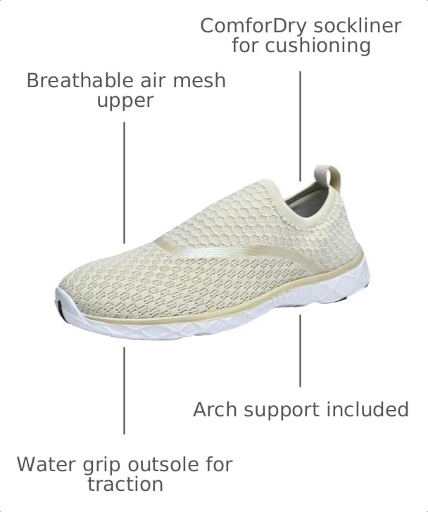 Image of Men's Quick Drying Aqua Water Shoes,3-Second Drainage & All-Terrain for Swimming,Hiking,Yoga
