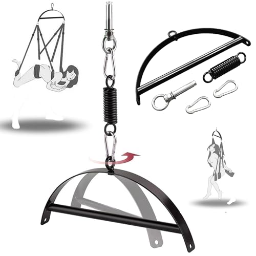 BDSMJOY 2.0 Liebesschaukeln Zubehör Schaukelhalterung für Liebesschaukel Sexschaukel für die Decke,Sex Swing Rahmen BDSMs Spielzeug Hart,Sex Möbel Liebesschaukel für Erwachsene,Belastbar Bis 1100lbs
