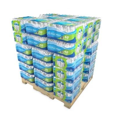 Pallet of Water Purified Water 16.9 fl. oz., 40 pk. Pack of 48. TOTAL 1920 BOTTLES.