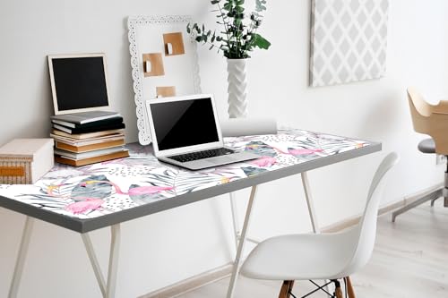 Couverture de bureau vinyle PVC étanche 100x50 cm avec bords arrondis pour table