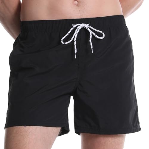 Men's Quick Dry Swim Trunks - Beach Vacation Essentials Board Shorts (Size Up: Order 2 Sizes Larger for Best Fit)