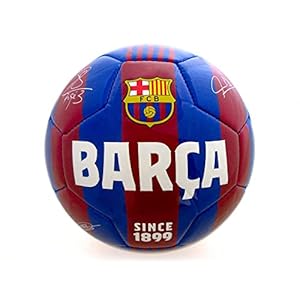 FCB Officiële blauwe grana-bal, gelicentieerd product, maat voor volwassenen en kinderen, kleur blauw, witte details.