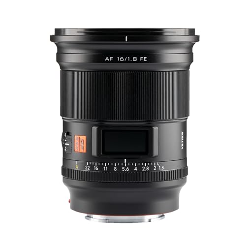 Image of VILTROX AF 16mm f /1.8 FE Full Frame Lens for Sony E, Autofocus Lens with Built-in LCD Screen, Large Aperture for Sony E-Mount a7