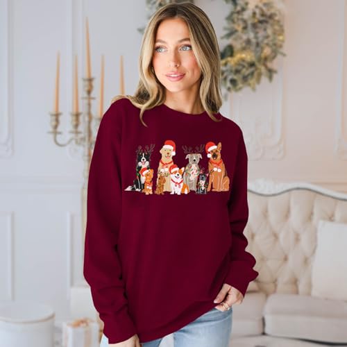 Christmas Dogs Lineup Sweatshirt for Women - Image 3
