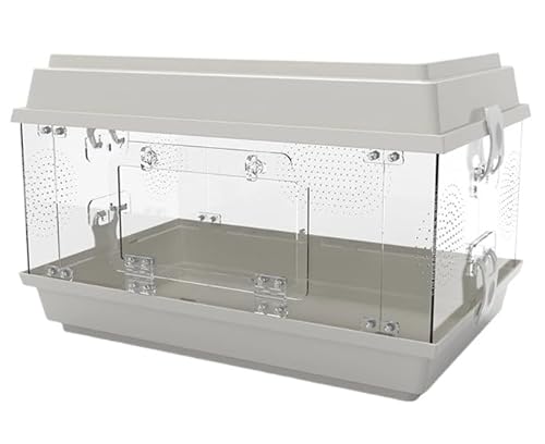 LAJOKING ঒��ގ���P�[�X�A�e�����E���A�w�r�P�[�W�A�A�N�������A360°�����A47x30.6x30 cm�A�E���h�~���S���b�N�A2mm�̒ʋC�E�A�ςݏd�ˉ\�ȃf�U�C���A�g�ݗ��ĕs�v�A�J�G���A�J���A�w�r�A�����ȂǂɓK���Ă��܂� (C)