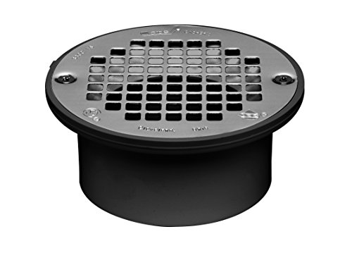 Oatey 43582 General Purpose Floor Drain, 4 Inch, Black