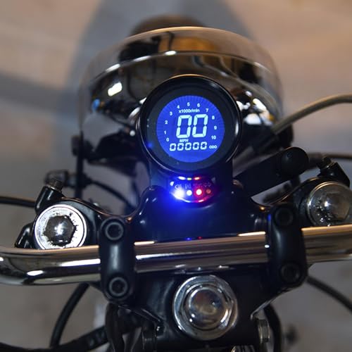 Tacômetro digital para motocicleta, velocímetro para motocicleta | Medidor de velocidade LCD à prova