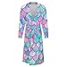 FOSKERV Women Men Fashion Long Sleeve Robes, Multi Functional Open Front Kimono Robe for Bedroom, Swimming Pool, Bathroom, Beach, Mermaid Scales With Galaxy, (L)