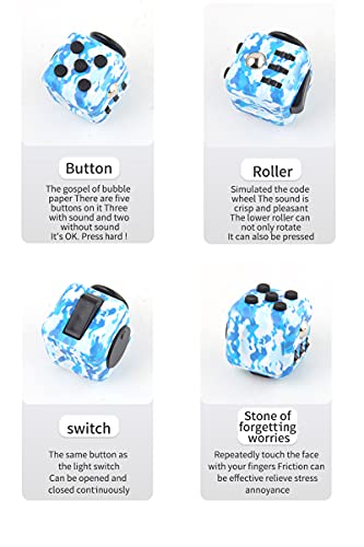 Canyoo 780669708591 Cube Stress Relief Reduce Anxiety Toys Adults Children Colorful Decompression Dice Eliminate Bad Habits Multi Function Easy Carry Killing Time Gift Birthdays Festivals thumb #4