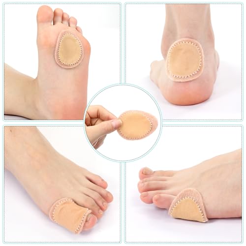 Image of Cutecrop 24 Pcs Foot Bunion Cushion Protector Pads Callus Toe Cushion Pad Corn Mat Patches Shoe Accessories for Women Men Wear with Shoes