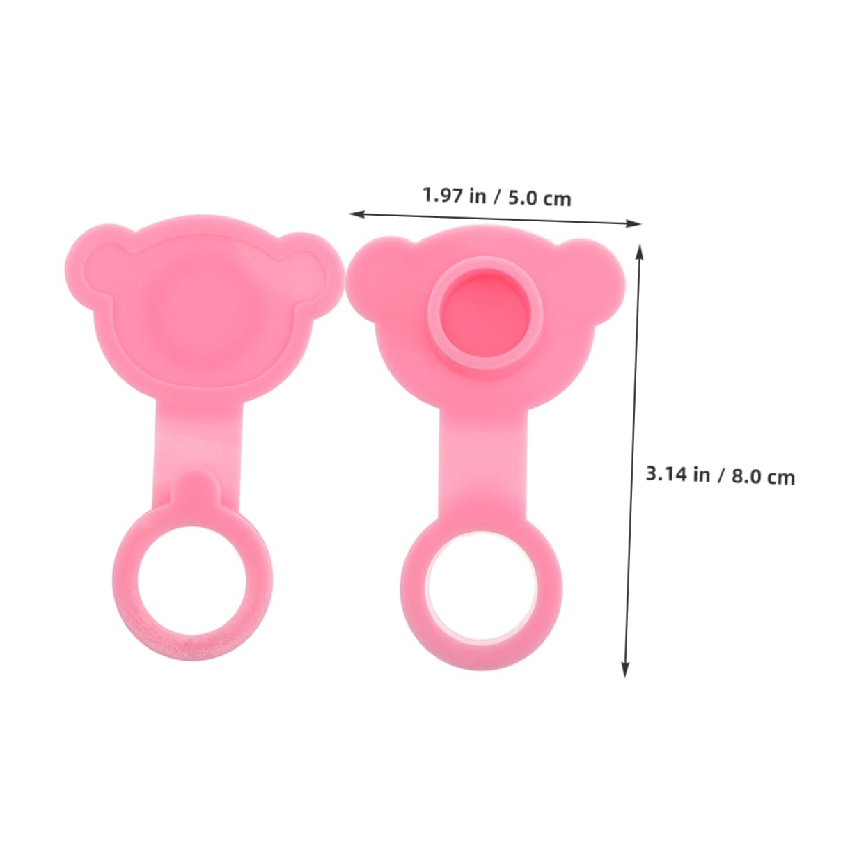 Holibanna 2pcs Silicone Bath Tub Stopper Leakproof Drain for Bathtubs and Buckets Easy to Clean and Removable Bath Accessory