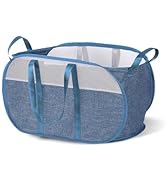 mumisuto ランドリー バスケット 折り畳み 横型 洗濯カゴ 65L大容量 ランドリーバッグ 洗濯物入れ/ぬいぐるみ収納/スポーツ用品 ランドリー収納 隙間収納 省スペース持ち運び 屋外兼...