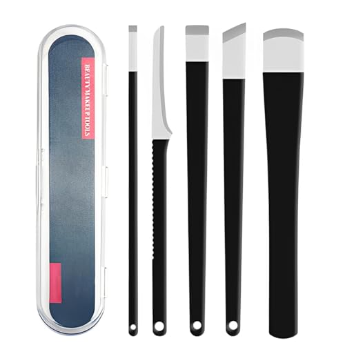 LAJUP Kit Pedicura Profesional, Kit de 5 Piezas para Eliminar Uñas Encarnadas, Pedicura Profesional para Pies, Exfolia y Elimina Callosidades