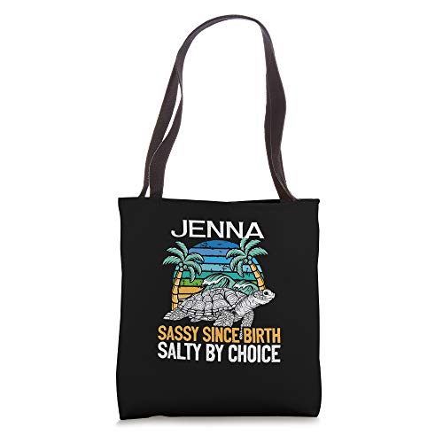 Personalized Jenna Design - Sassy & Salty Quote Beach Lover Tote Bag