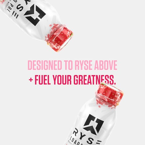 Image of RYSE Loaded Pre Workout Drink - Pink Splash - Sugar-Free, Ready to Drink Energy Supplement with 325mg Caffeine, Citrulline & Beta Alanine for Focus & Pump - 12 fl oz Bottles (Pack of 12)