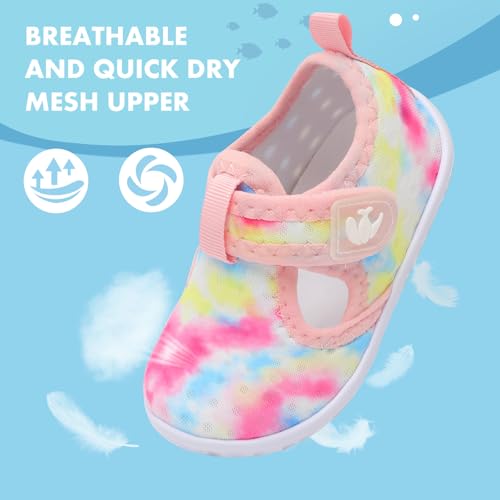 Image of FEETCITY Boys Girls Water Shoes Kids Aqua Socks Quick Dry Barefoot for Beach Swimming Pool