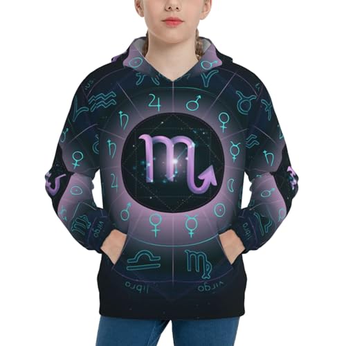 Scorpio Boy, Girls Sports Shirt Youth Pullover Fashion Hooded Sweatshirt3