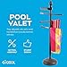 O2COOL Pool & Spa Valet, Adjustable Pool & Patio Towel Holder with Weighted Base, Outdoor Towel Bar, Poolside Table, Bronze