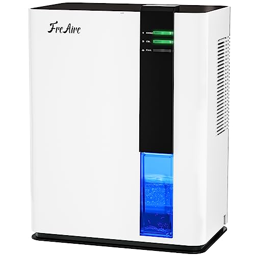 FreAire Dehumidifier for Home, 88 OZ Water Tank, (up to 650 sq.ft) Dehumidifiers for Basement Bathroom Bedroom Closet RV with Auto Shut Off, Colorful Lights FreAire Dehumidifier for Home, 88 OZ Water Tank, (up to 650 sq.ft) Dehumidifiers for Basement Bathroom Bedroom Closet RV with Auto Shut Off, Colorful Lights