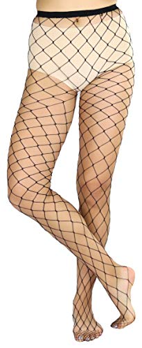 Image of ToBeInStyle Women's Large Fence Netting Pantyhose