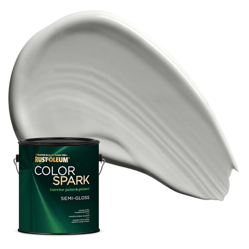 Image of Rust-Oleum Color Spark Interior Paint and Primer in One, Semi-Gloss, Stonehenge, 1 Gallon