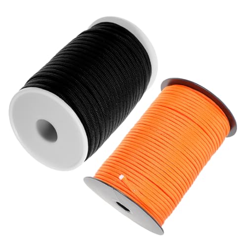 Gadpiparty 2rolls Outdoor Tent Fixing Ropes of Multi-Function Canopy Cord for Camping Hiking and Outdoor Rescue for Secure Bundling