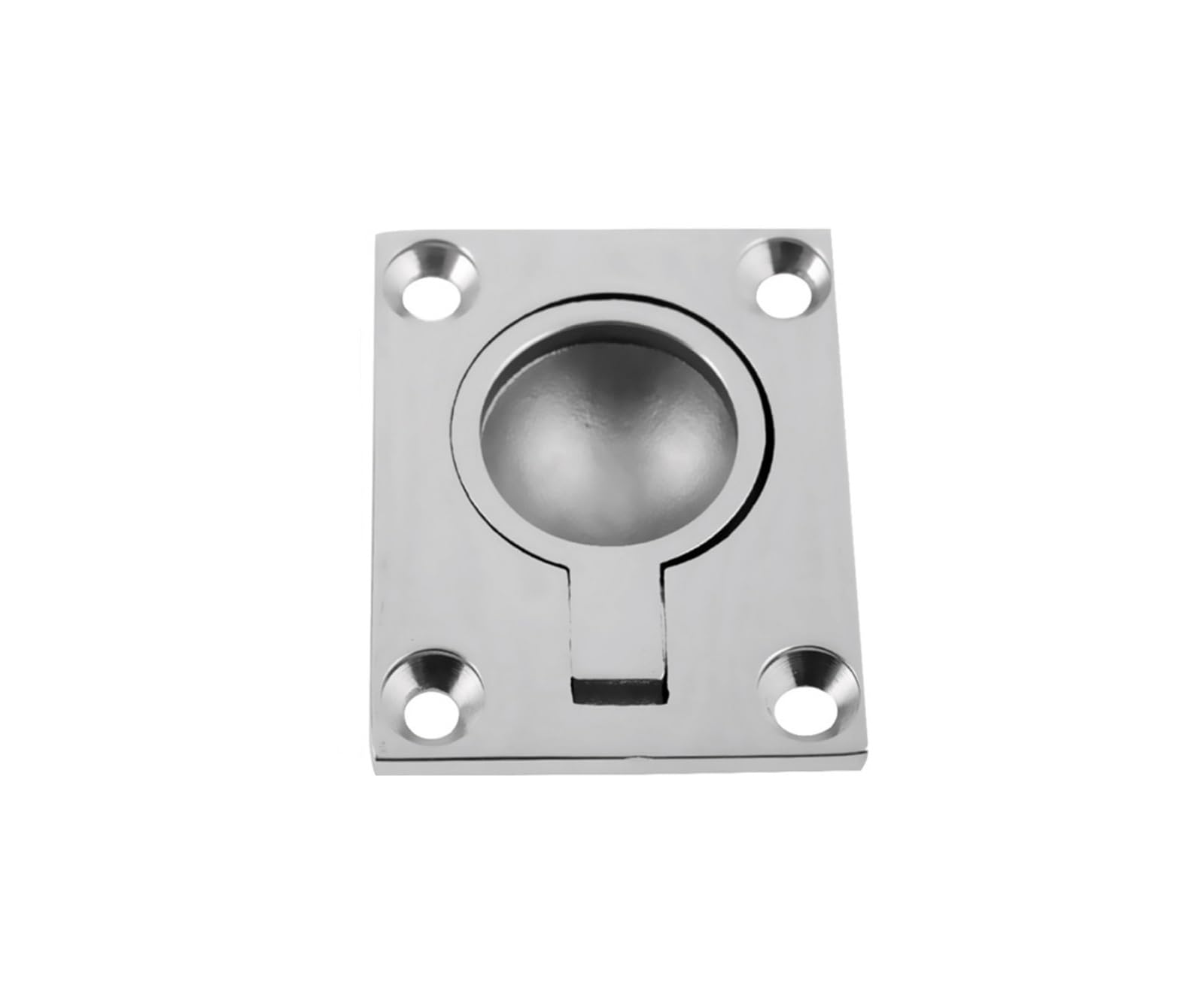 Stainless Steel Square Floor Buckle, Marine Floor Buckle Hatch Cover Handle Pull Ring Deck Buckle, Ship Hardware Accessories(Square 48mm*38mm)