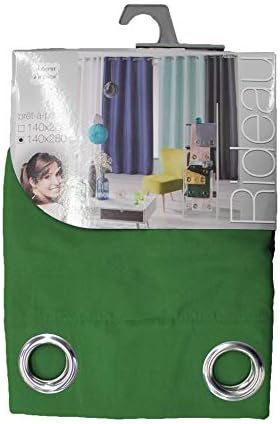 Douceur d'Intérieur Absolu Microfibre Curtain with Eyelets, Plain, Polyester, polyester, Light Pink, 140 cm x 260 cm