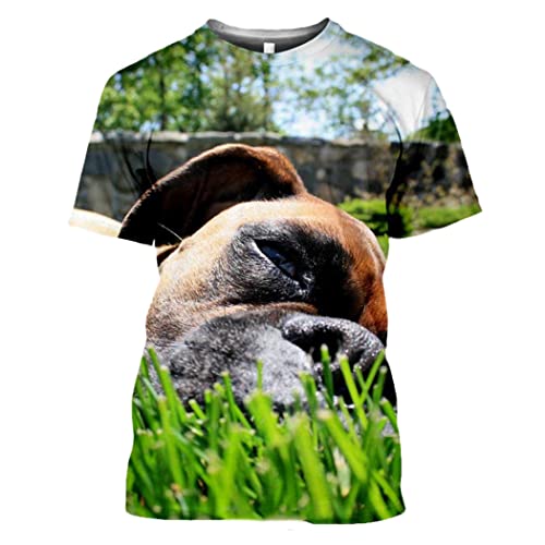 T-shirt imprimé 3D décontracté pour look d'été masculin
