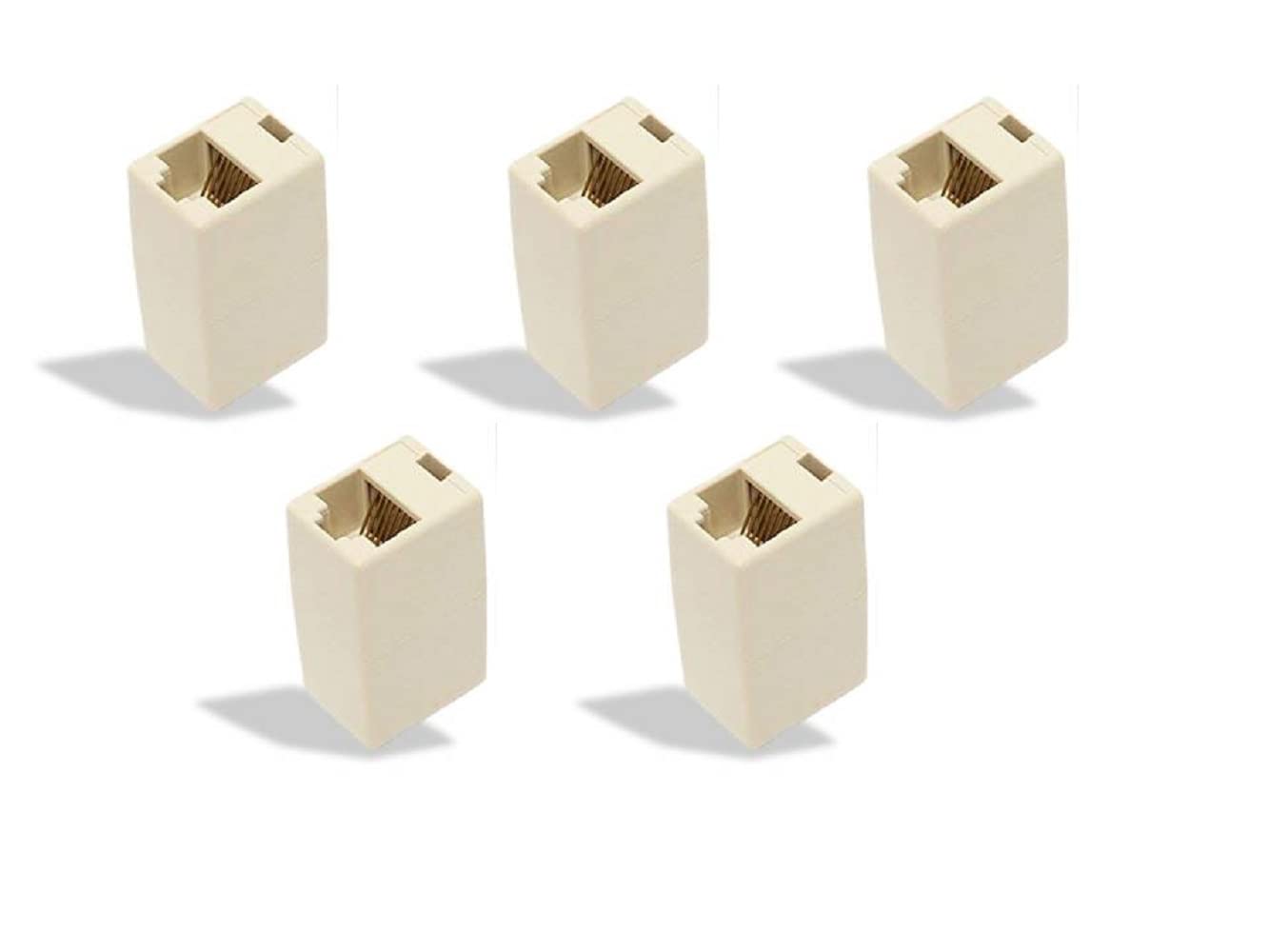 MVTECH Pack -5 RJ45 Coupler Cat7, Cat6 Cat5e RJ45 8P8C LAN Extension Jointer Extending the Ethernet Cables Female to Female Connector For Server, Router, Modem -CREAM (B0C375LRYT) Amazon Price History, Amazon Price Tracker